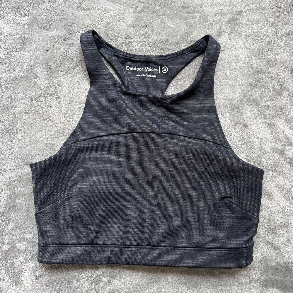 Outdoor Voices Womens Size S Techsweat Longline Sports Bra Athletic Crop Top